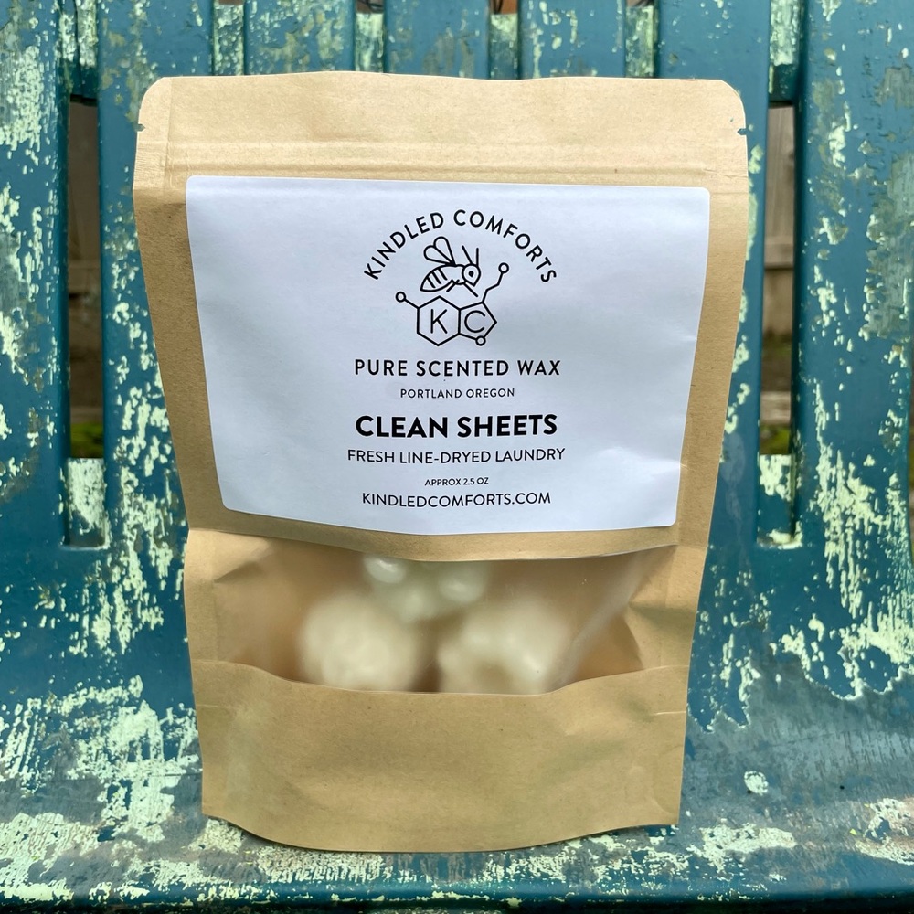 SALE Clean Sheets 100% Beeswax Scented Wax Cubes Melts